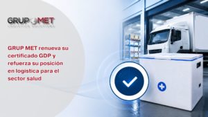 La renovación del certificado GDP refuerza nuestro compromiso con una logística especializada, segura y alineada con los sectores más complejos del mercado.